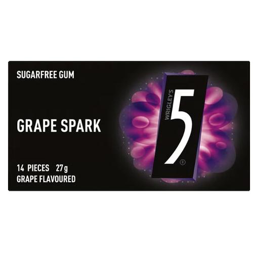 5 Gum Grape Spark 27g x 24 Units