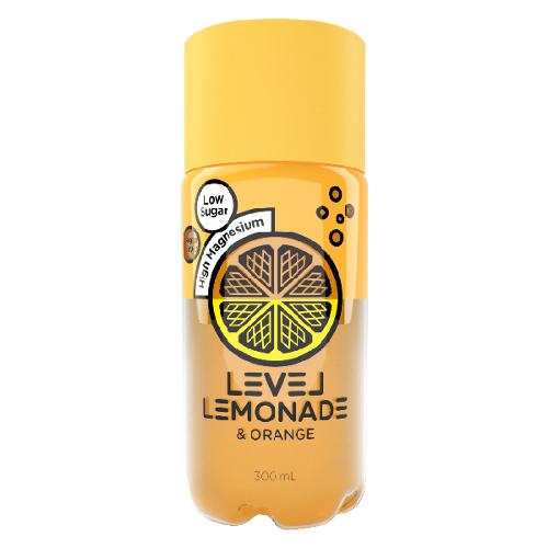 Level Lemonade Orange 300ml X 6 Bottles