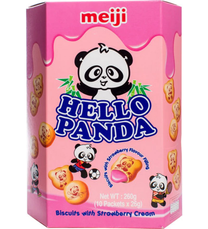 Hello Panda Strawberry Large Box 260g X 1 Unit