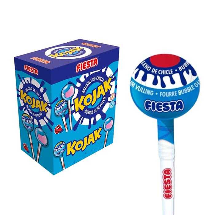 Kojak Bubblegum Filled Lollipop Mouthpainter 15g X 100 Units