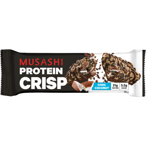 Musashi Protein Crisp Choc Coconut 60g x 12 Bars