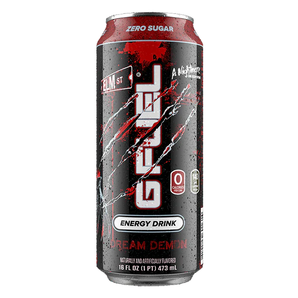G FUEL Nightmare on Elm Street Performance Energy Drink 473ml X 12 Can