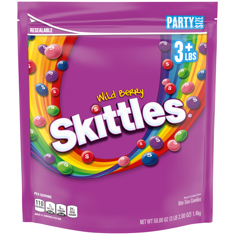 US Skittles Wild Berry Party Size 1.4KG x 1Bag