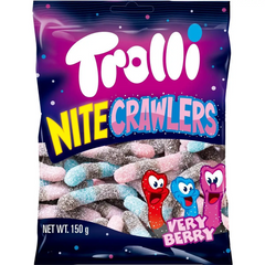 Trolli Nitecrawler Very Berry 150g X 10 Bags