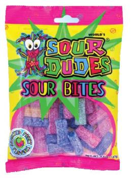 US Sour Dudes Sour Bite Assorted 127G x 12 BAGS