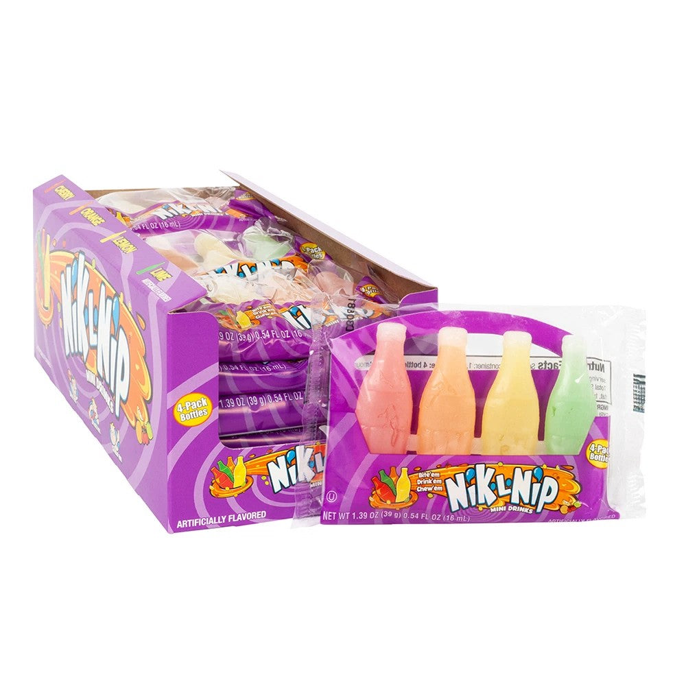 US Nik-L-Nip Original Wax Bottles 4pk x 18 Units
