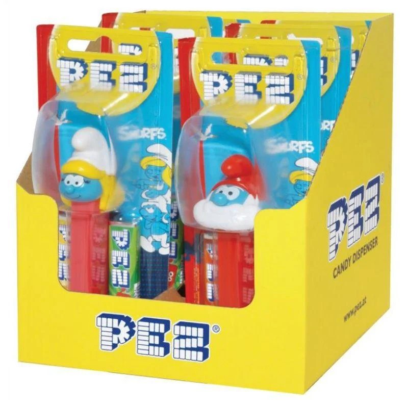 Pez Dispenser Smurfs 17g X 6 Units