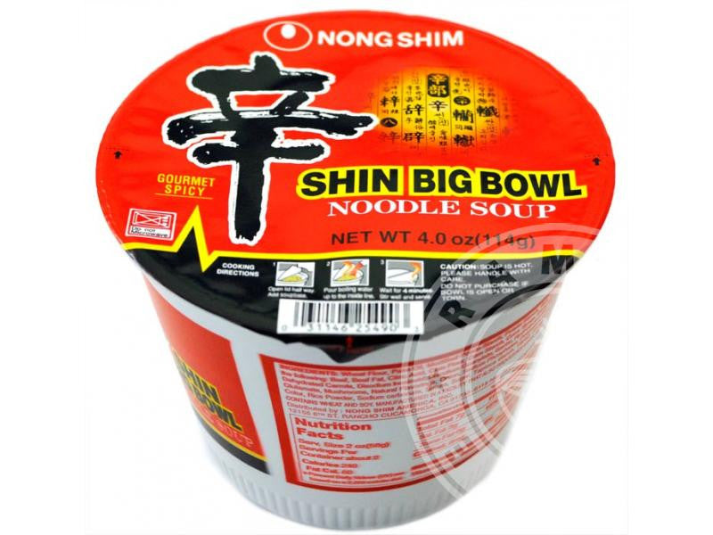 Nongshim Shin Ramyun Noodles 114g X 16 Big Bowls