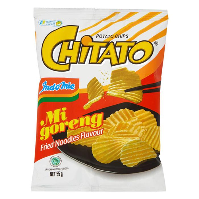 Chitato Mi Goreng Potato Chips 55g X 6 Bags