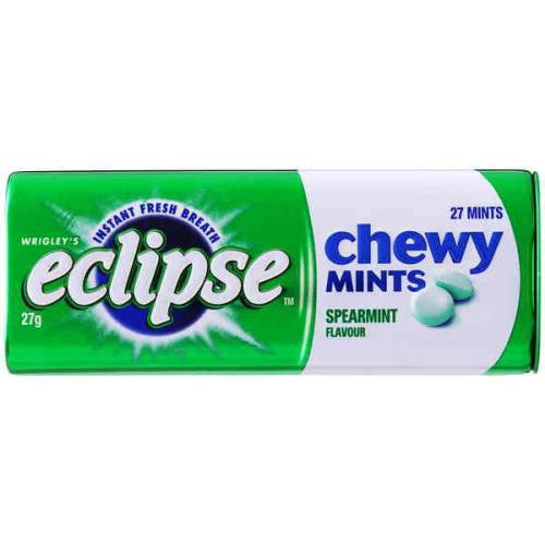 Eclipse Chewy Spearmint Mints 27g X 20 Units