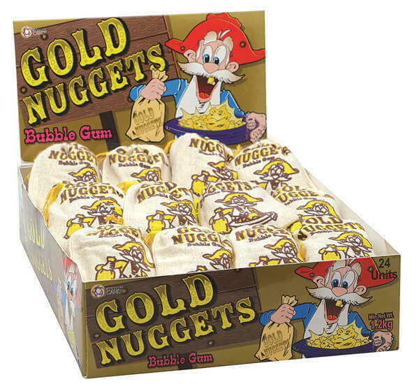 Gold Nugget Bubblegum 50g x 24 Units
