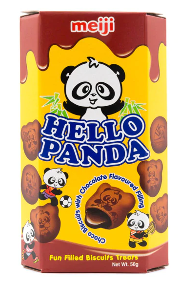 Hello Panda Cocoa Double Chocolate 50g X 10 Units