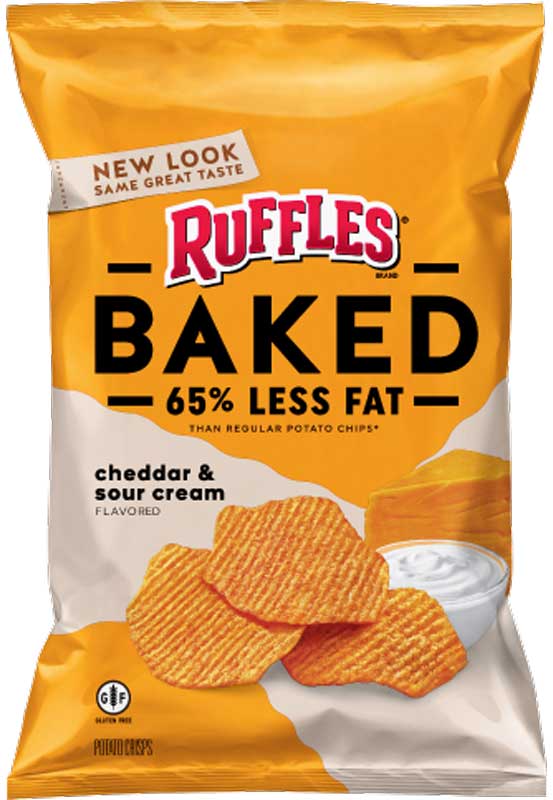 US CHIPS Ruffles Baked Cheddar & Sour Cream 170g X 10 Bags Cheetos