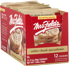 Mrs Fields White Chunk Macadamia Cookies 60g X 12 Units
