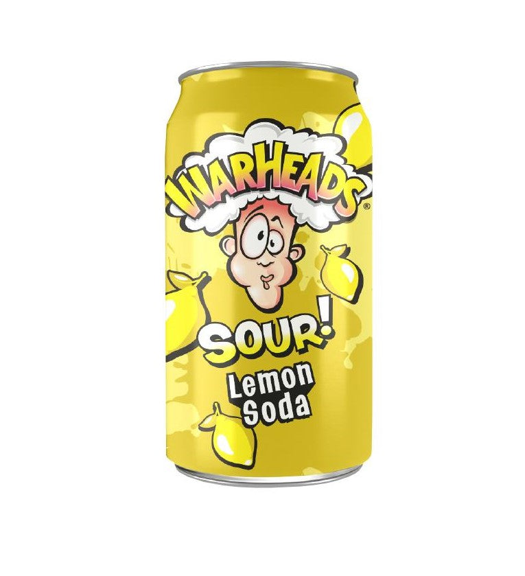 Warheads Sour Lemon Soda 355ml X 12 Cans