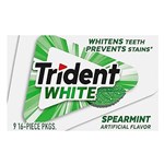 Trident White Spearmint Gum 16pcs X 9 Units