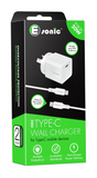 22. E Sonic Type C Wall Charger with Cable for Type C Devices 1 Box x 5 Units