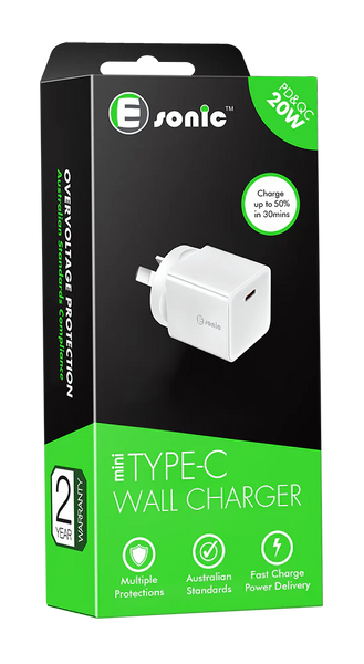 04749 E Sonic Type C Wall Charger 1 Box x 5 Units | Remas Distributions ...