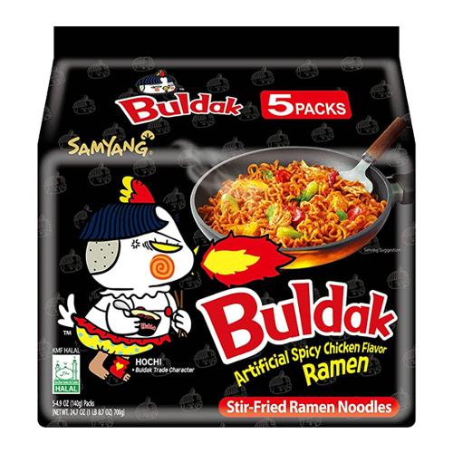 Samyang Buldak Hot Chicken Flavor Ramen 8 x (140g x 5 Pack)