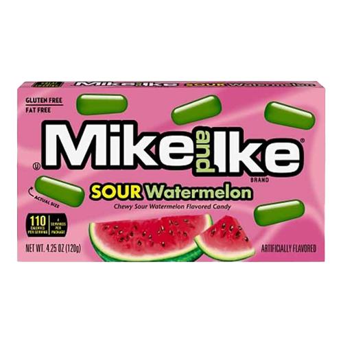 Theatre Box Mike and Ike Sour Watermelon 120g x 12 Units