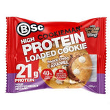 BSc x Cookieman High Protein Loaded White Choc Caramel Cookie 100g x 10 Units