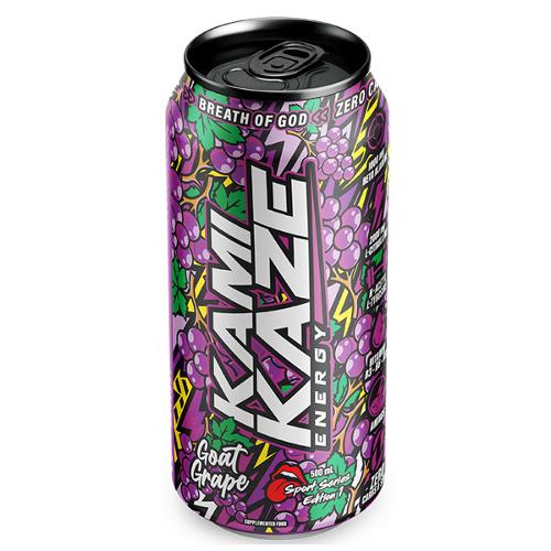 KAMIKAZE GRAPE GOAT ENERGY 500ML X 12 CANS