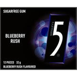 5 Gum Blueberry Rush 10 x 12 Sticks - Remas Distributions Pty Ltd