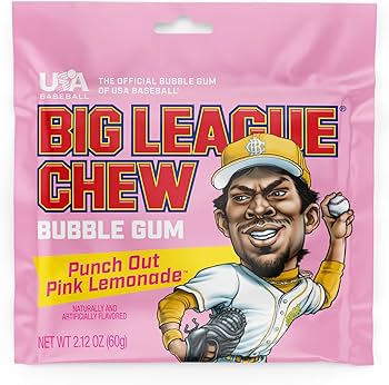 Big League Chew Pink Lemonade 60g X 12 bags