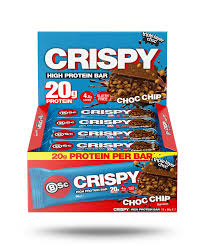 BSC Crunchy Protein Bar Choc Chip 60g X 12 Bars