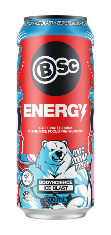 BSC Ice Blast Flavour Energy Drink 500ML X 12 Cans