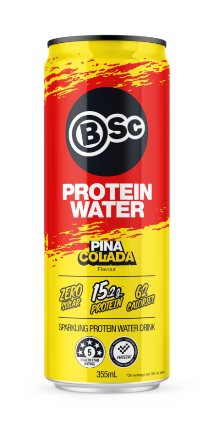 BSC Protein Water Pina Colada 355ml x 12 Cans
