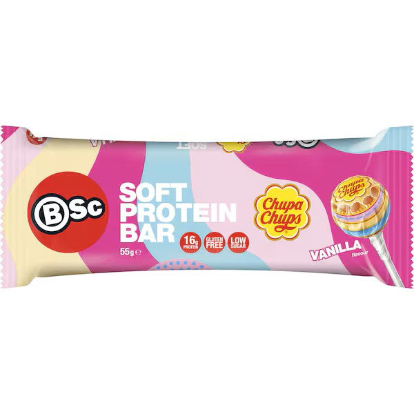 BSC X Chupa Chups Soft Bar Vanilla 55g X 12 Bars