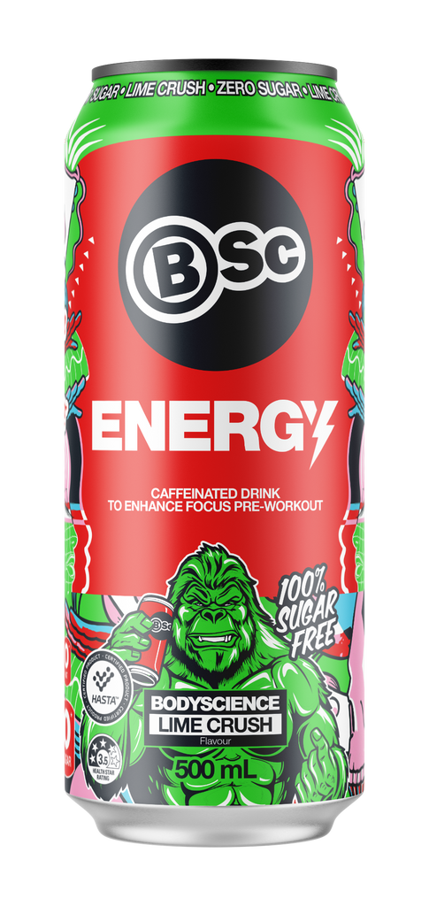 BSC Lime Crush Flavour Energy Drink 500ML X 12 Cans