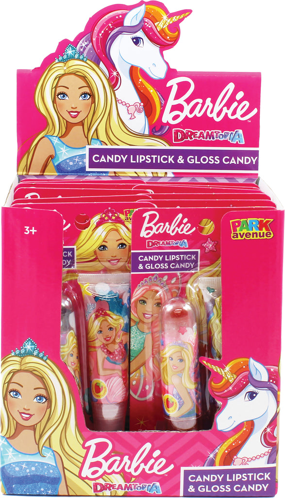 Toy Barbie Candy Lipstick and Gloss 25g X 12 Units