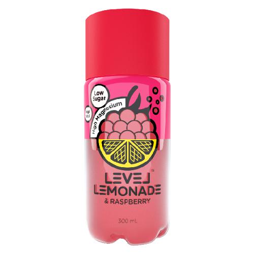 Level Lemonade Raspberry 300ml X 6 Bottles