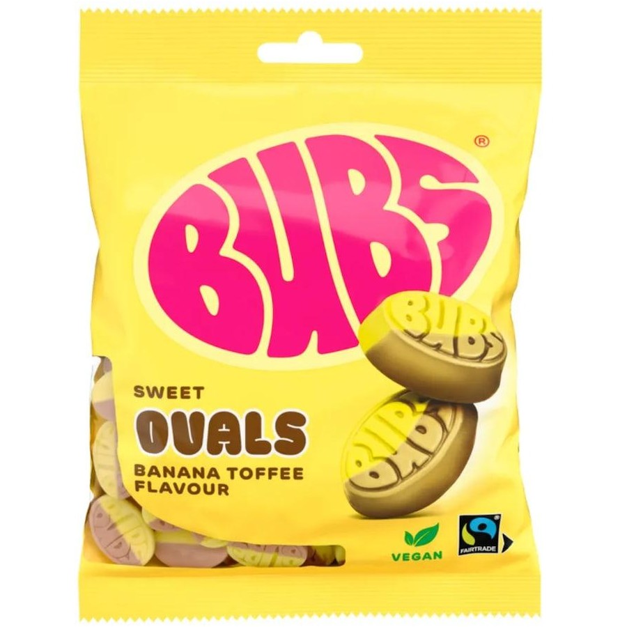 Bubs Sweet Ovals Banana Toffee 156g X 8 Units