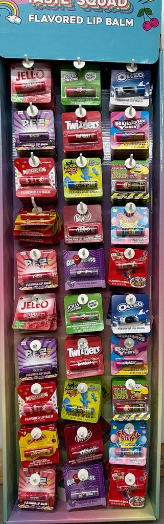 US Lip Balm Stand 15 Assorted Candy Flavors (150 Pieces)