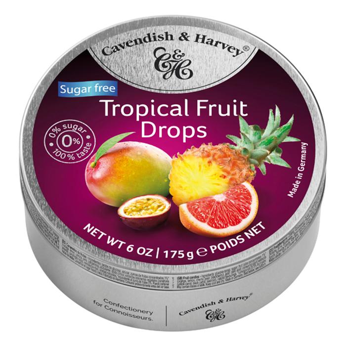 Cavendish Harvey Sugar Free Tropical Fruit 175g x 10 Units