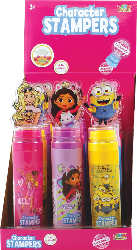 Toy Assorted Character Stampers 10g X 12 Units
