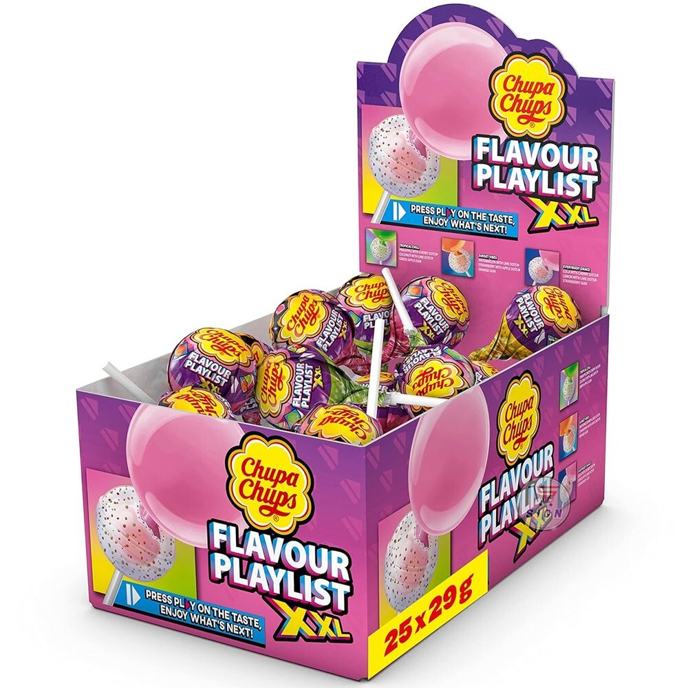 UK Chupa Chups XXL Playlist 29g x 25 Units