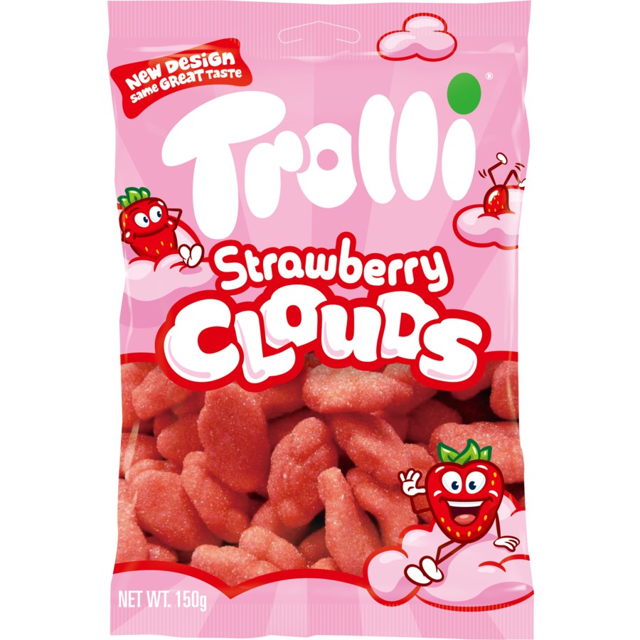 Trolli Strawberry Clouds 150g X 10 Bags