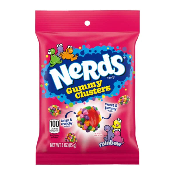 US Nerds Gummy Clusters 85g X 12 Bags