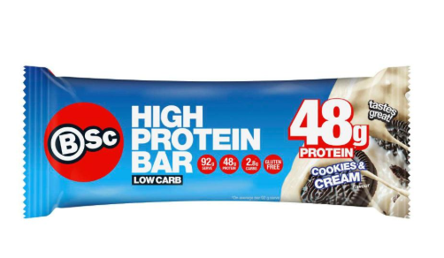 BSC High Protein Cookies and Cream 92g X 12 Bars