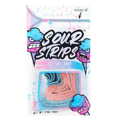 US Sour Strips Cotton Candy 96g X 12 Units