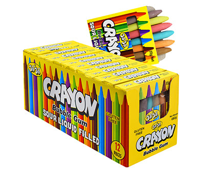 Jojo Crayon Bubble Gum 55g x 12 Units
