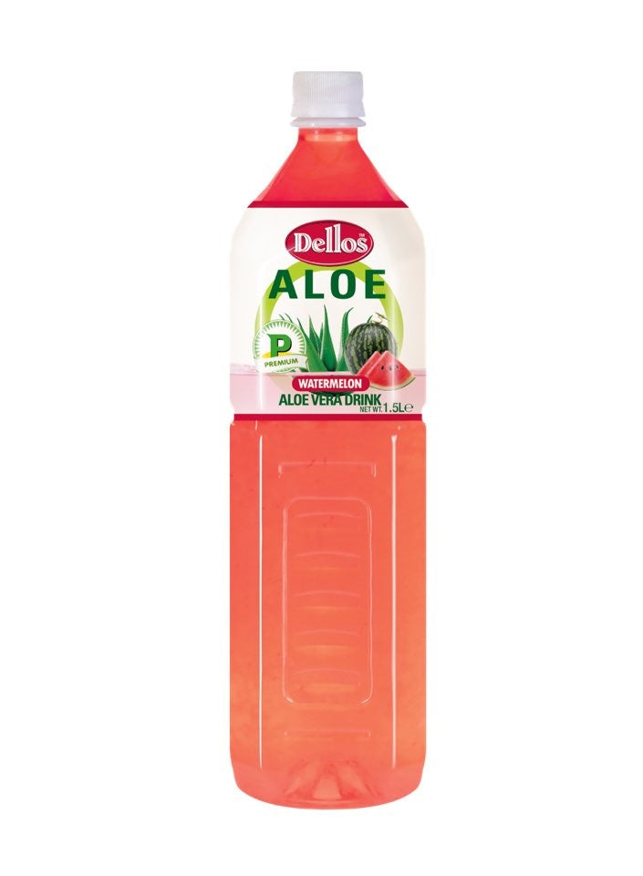 Dellos Aloevera Watermelon Drink 1.5L X 12 Bottles