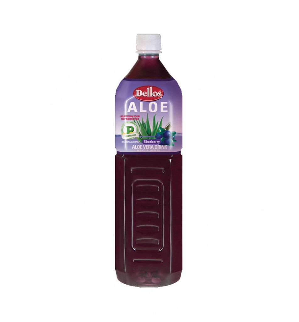 Dellos Aloevera Blueberry Drink 1.5L X 12 Bottles