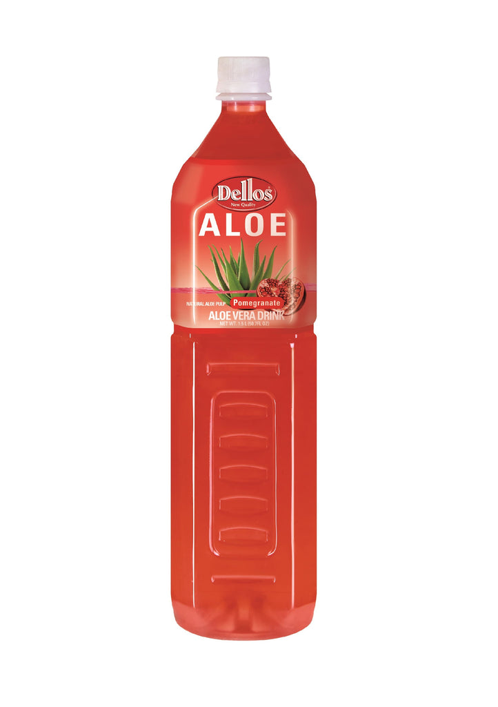 Dellos Aloevera Pomegranate Drink 1.5L X 12 Bottles