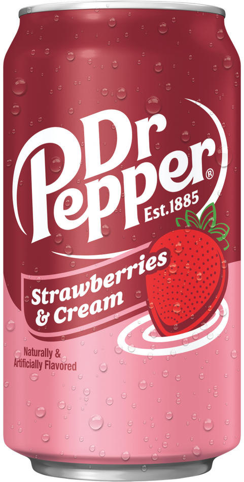 US Dr Pepper Strawberries & Cream 355ML X 12 Cans