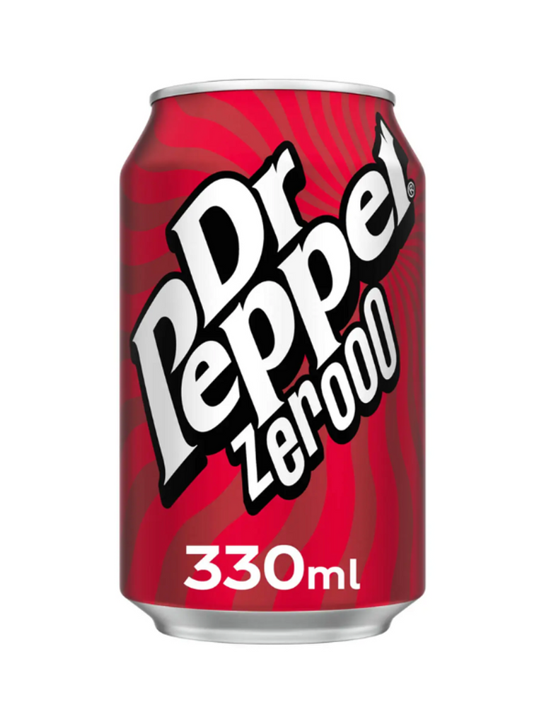 UK Dr Pepper Zero 330ml X 24 Cans